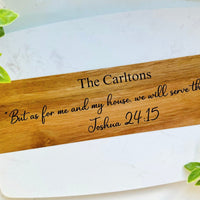Bible Verse Marble Wood Cutting Board, Wedding/Engagement Engraved Gift, Housewarming Gift, Engraved Cheese Board,Personalized Cutting Board
