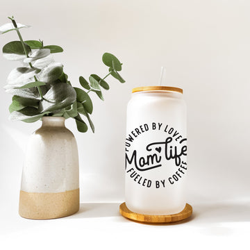 Mom Life Glass Can,Mom to Be Gift ,Mother's Day Gift, Mom Can Glass,Personalized Mother's Gift, Mother Glass Tumbler,Hot/Cold Coffee Tumbler